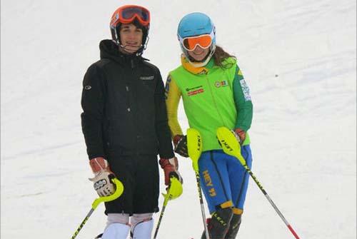  Esmeralda e Nathan Alborghetti se preparam para três importantes competições de esqui alpino / Foto:Divulgação